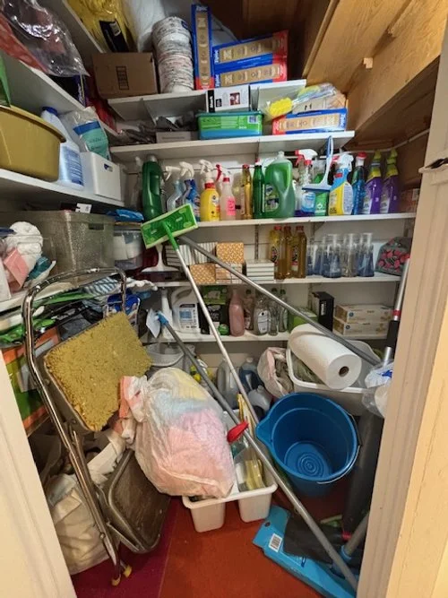 Client Cleaning Supply Closet - Before