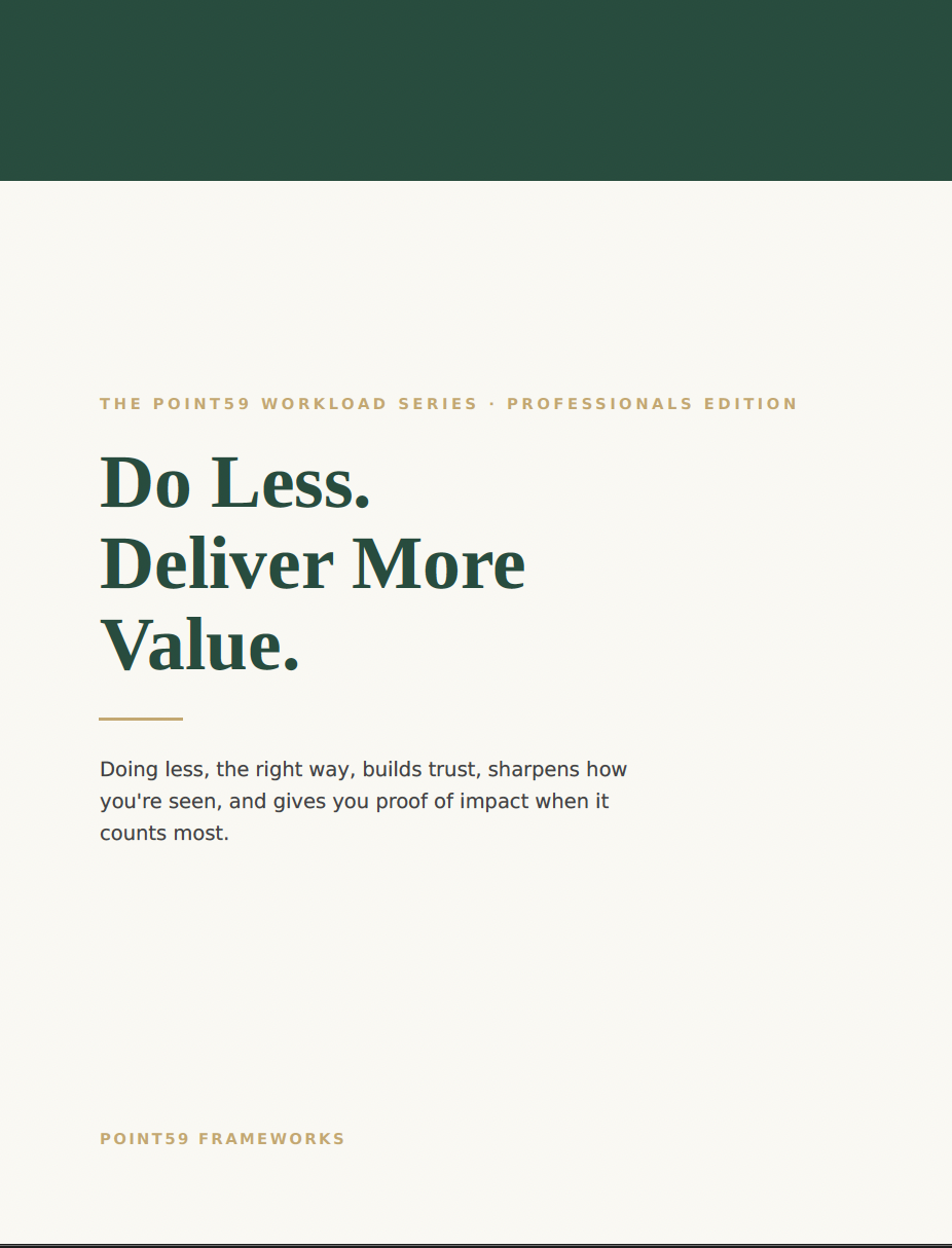 Do Less. Deliver More Value.