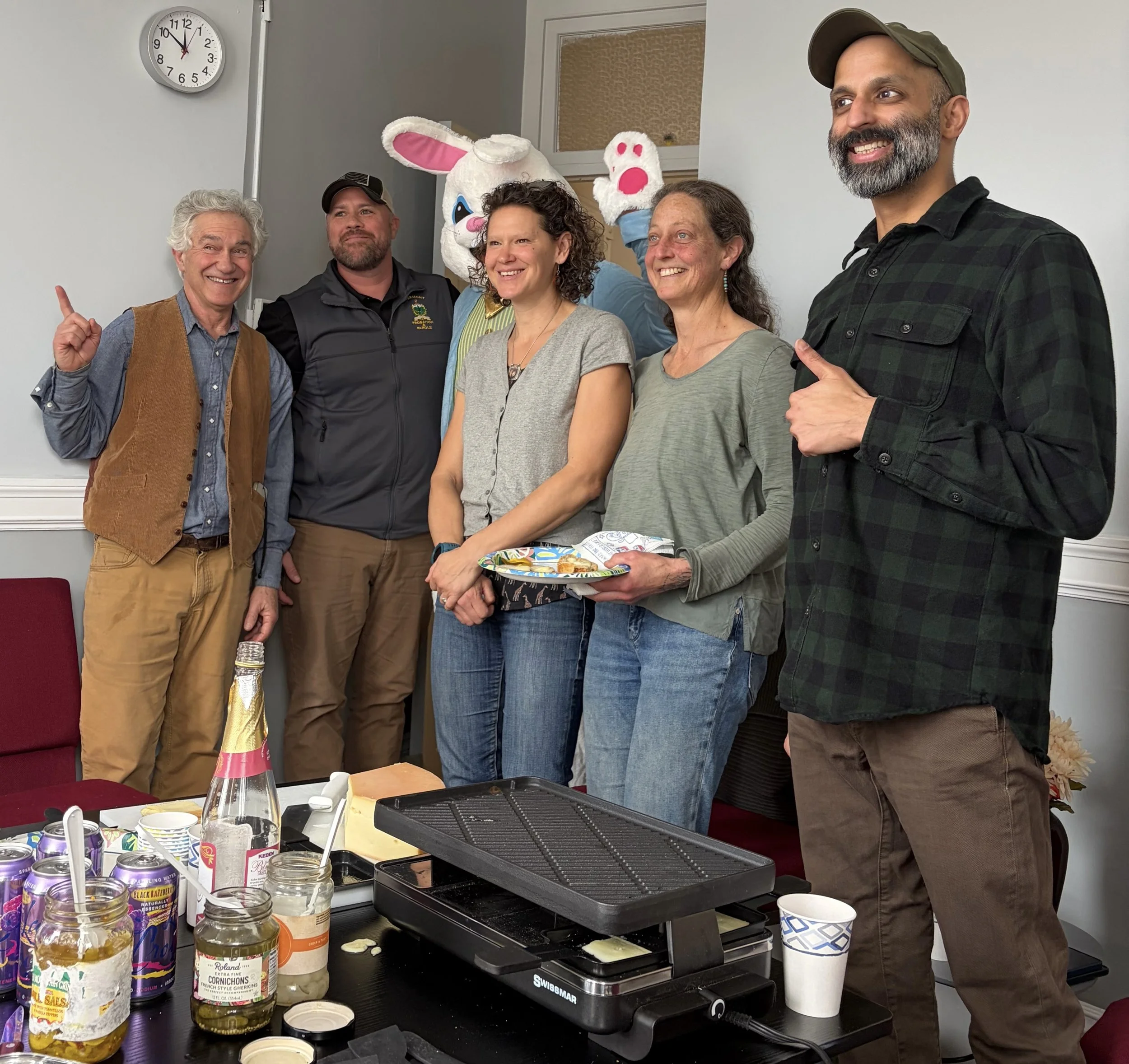 Raclette with the Easter Bunny