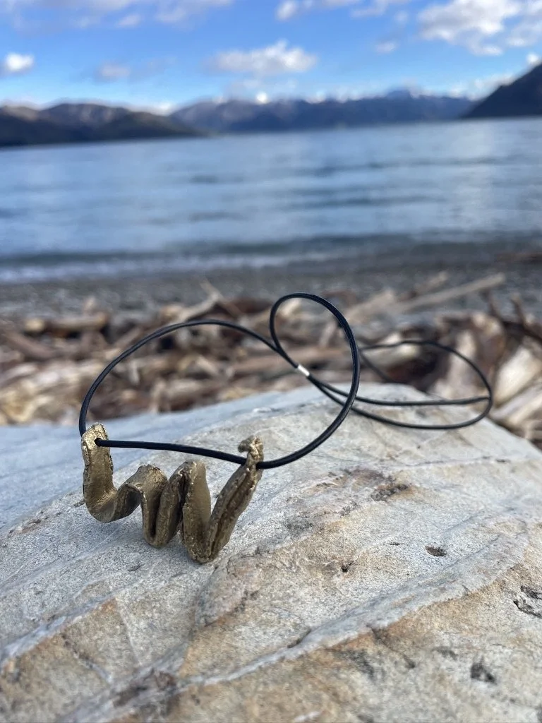Raw Pendant in Bronze