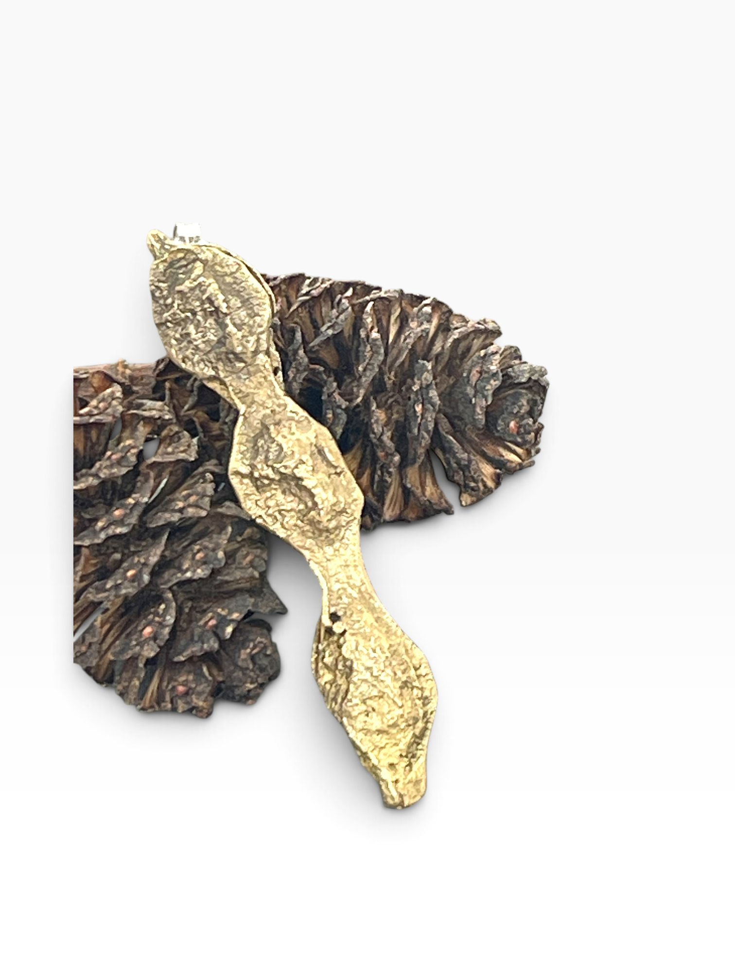 Kowhai III Earrings in Bronze