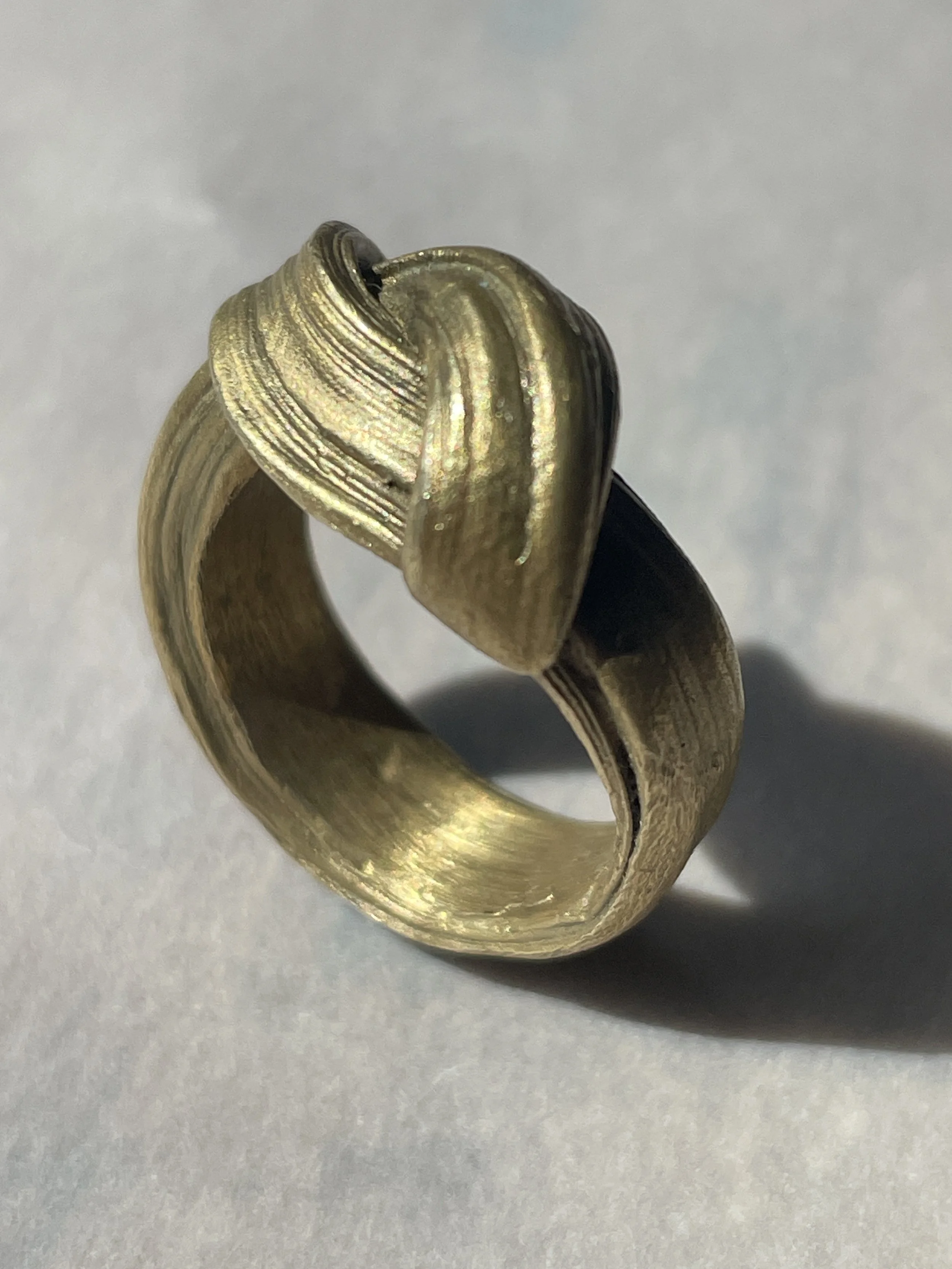 Folded Ring in Bronze