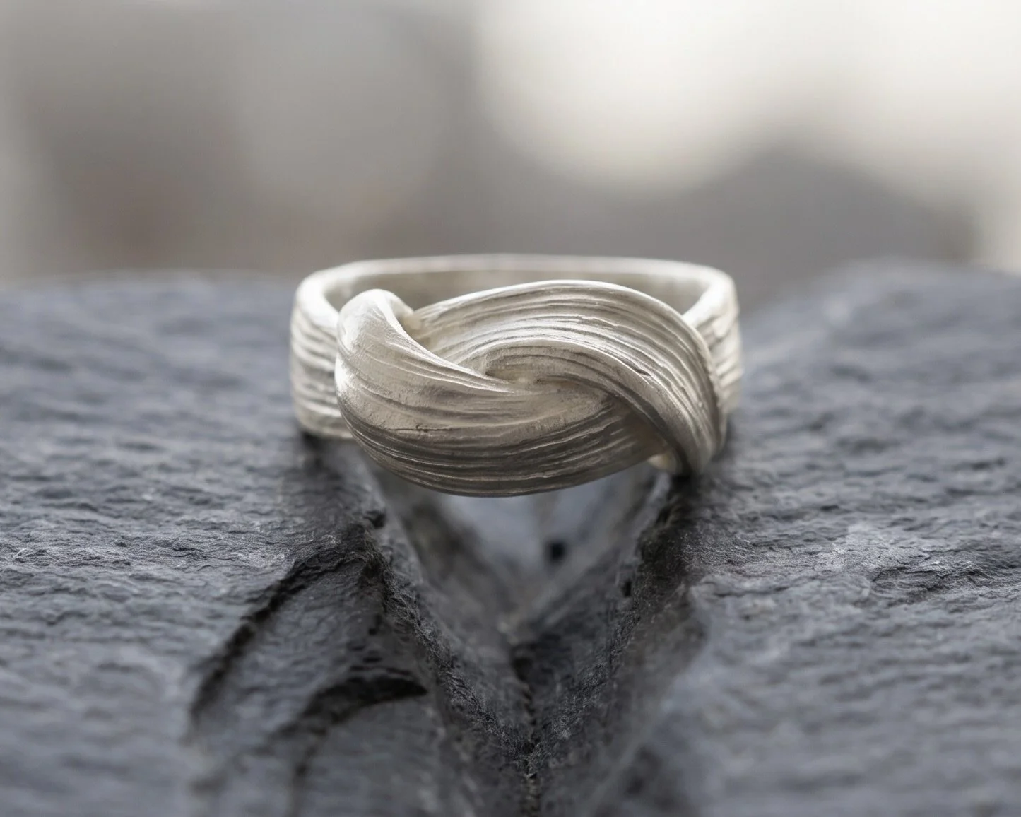 Folded Ring in Solid Sterling Silver