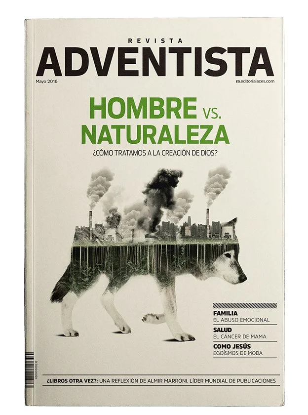 Diseño de portada de revista institucional.