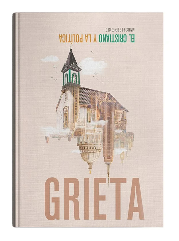 Diseño de portada, libro con una fuerte crítica sobre la intervención de la iglesia en el estado.