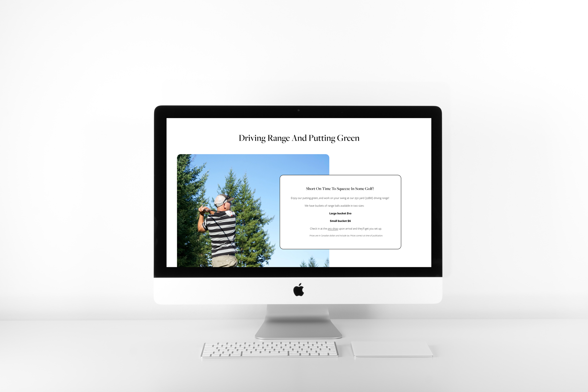 Quadra Island Golf Course Lessons