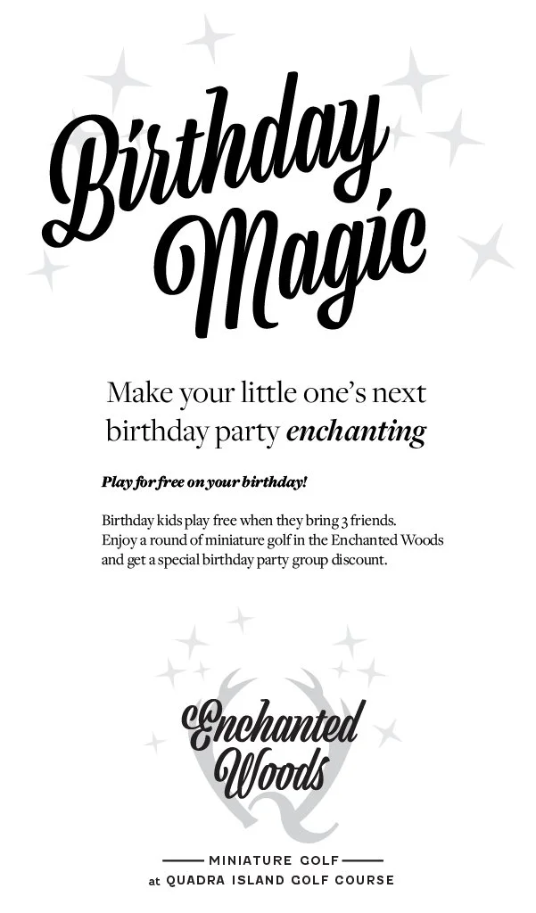 Quadra Island Golf Course Birthday Promo