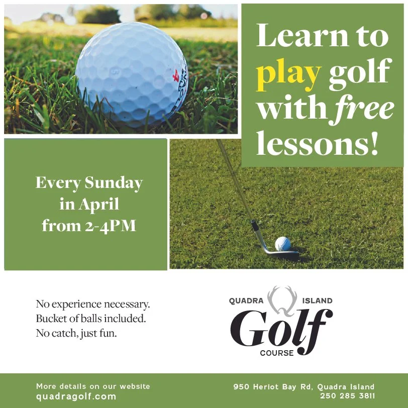 Quadra Island Golf Course Lessons Social Promo