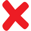 Red X symbol