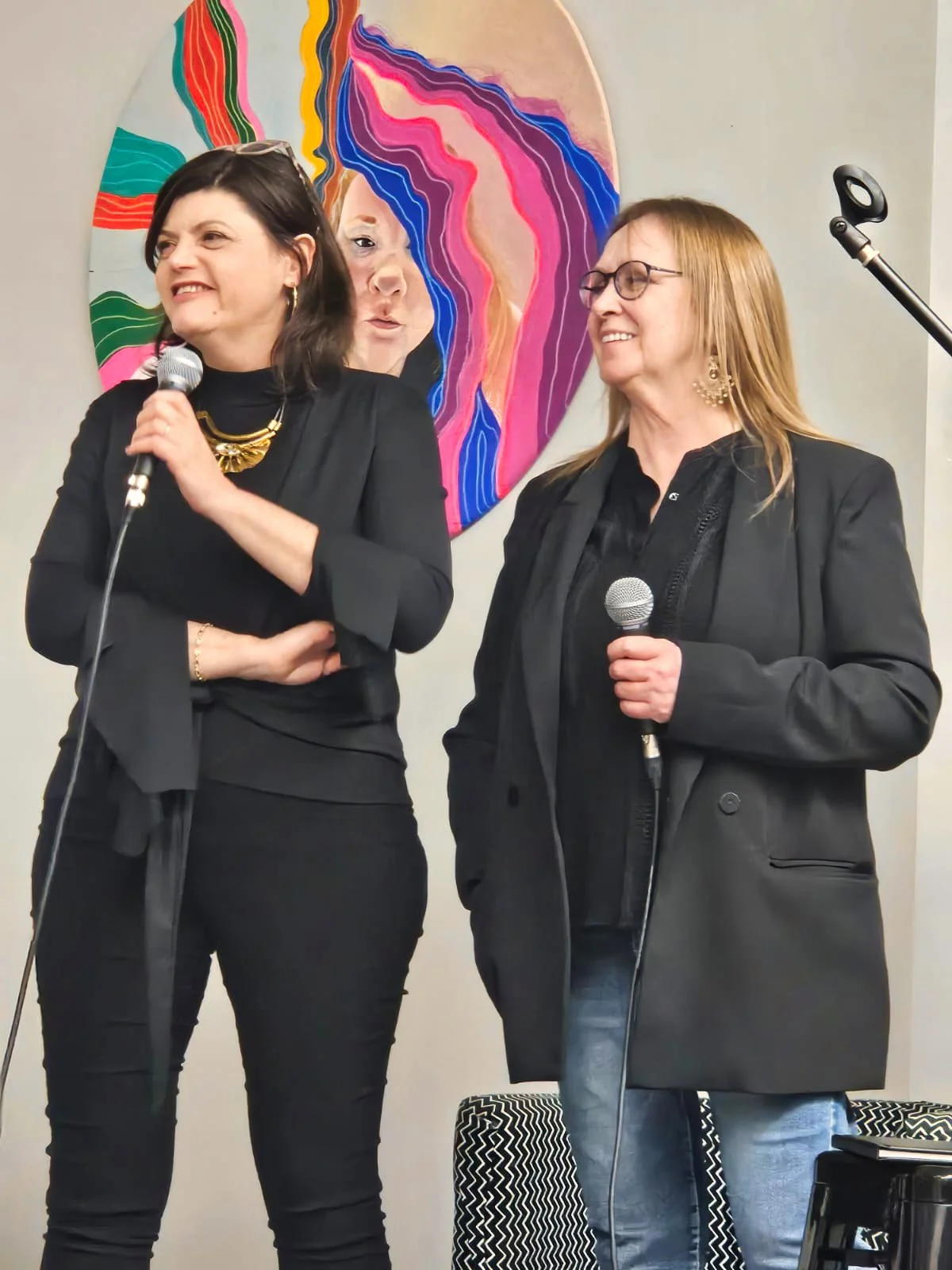 Vernissage Voix passaj - Lorraine Rouillard - Iara Falcão