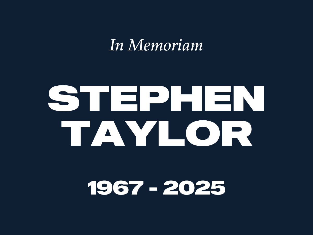 In Memoriam: Stephen Taylor