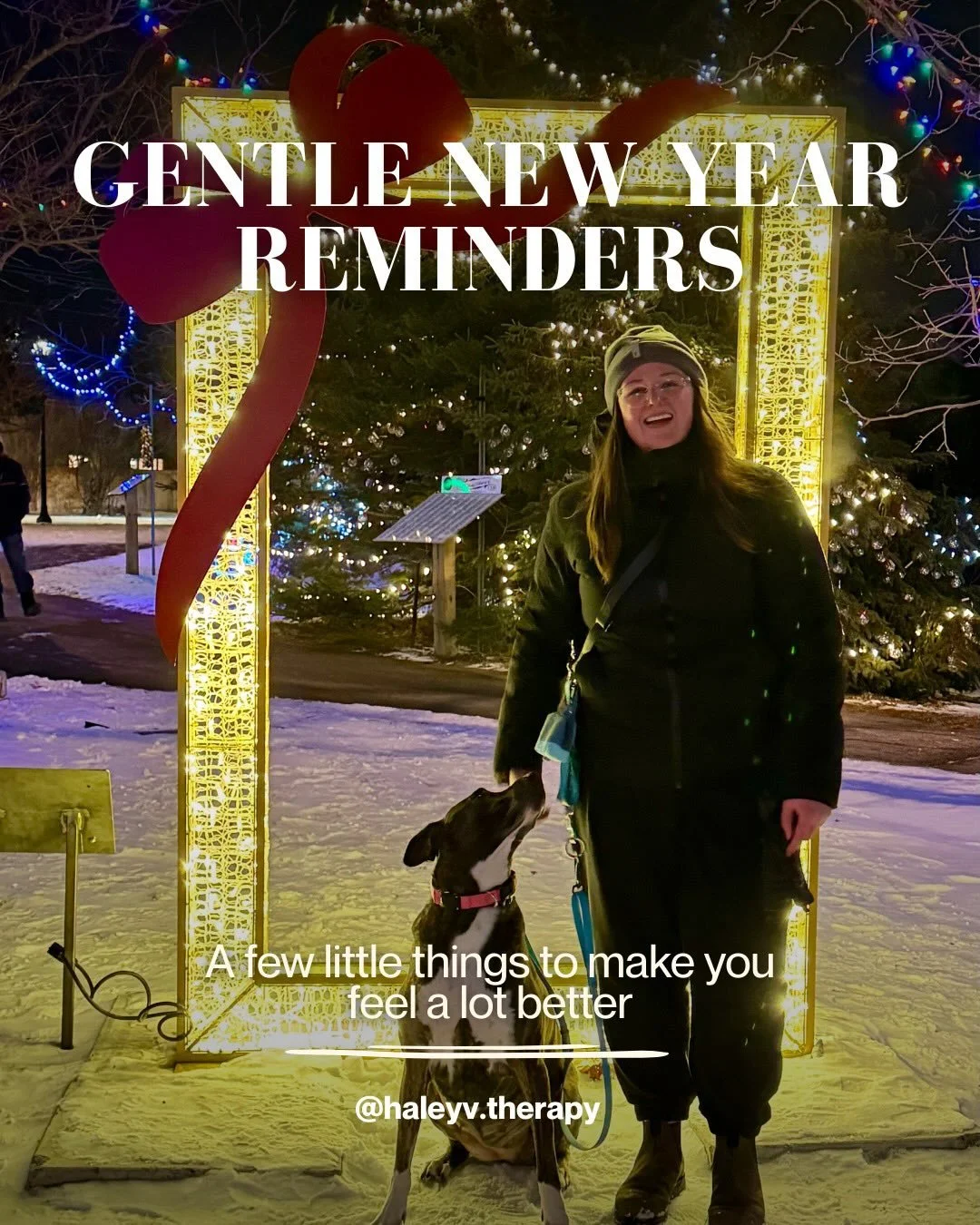 Just in case you need a reminder....the new year doesn&rsquo;t mean you have to come back bigger, faster, or &ldquo;better&rdquo; than before. You don&rsquo;t have to crush goals or transform overnight. What truly matters is how you show up for yours