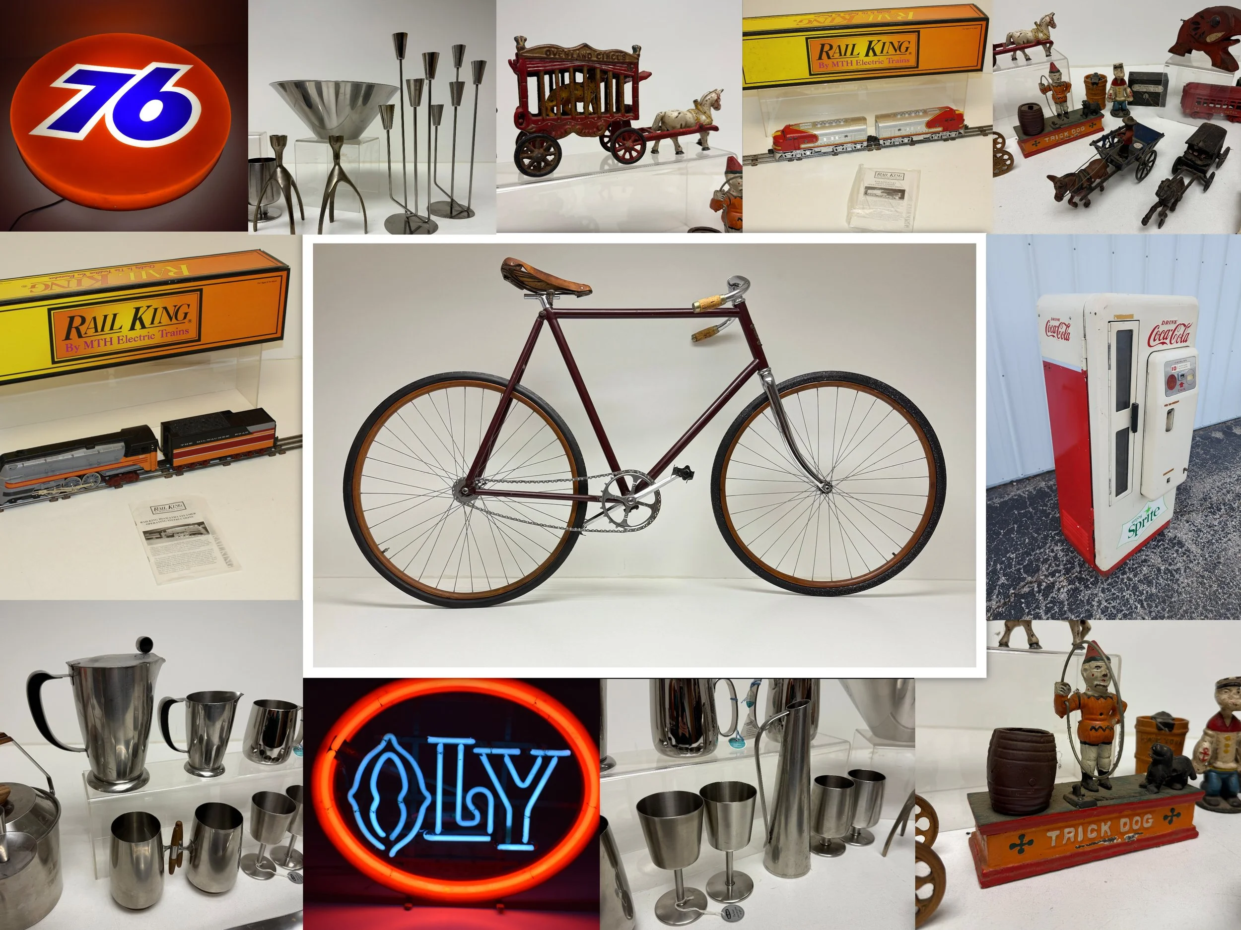 LIVE! March 2026 Mid-Century Modern Stainless, Cast Iron Toys &amp; Collectibles Auction 