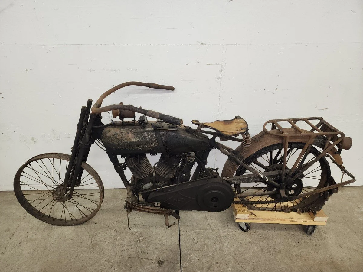 SOLD! 1917 Harley-Davidson F-Twin – Online Vintage Motorcycle Auction