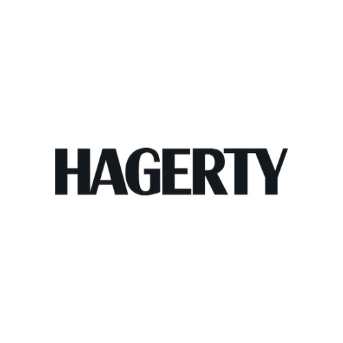 HAGERTY logo in black text on a white background.