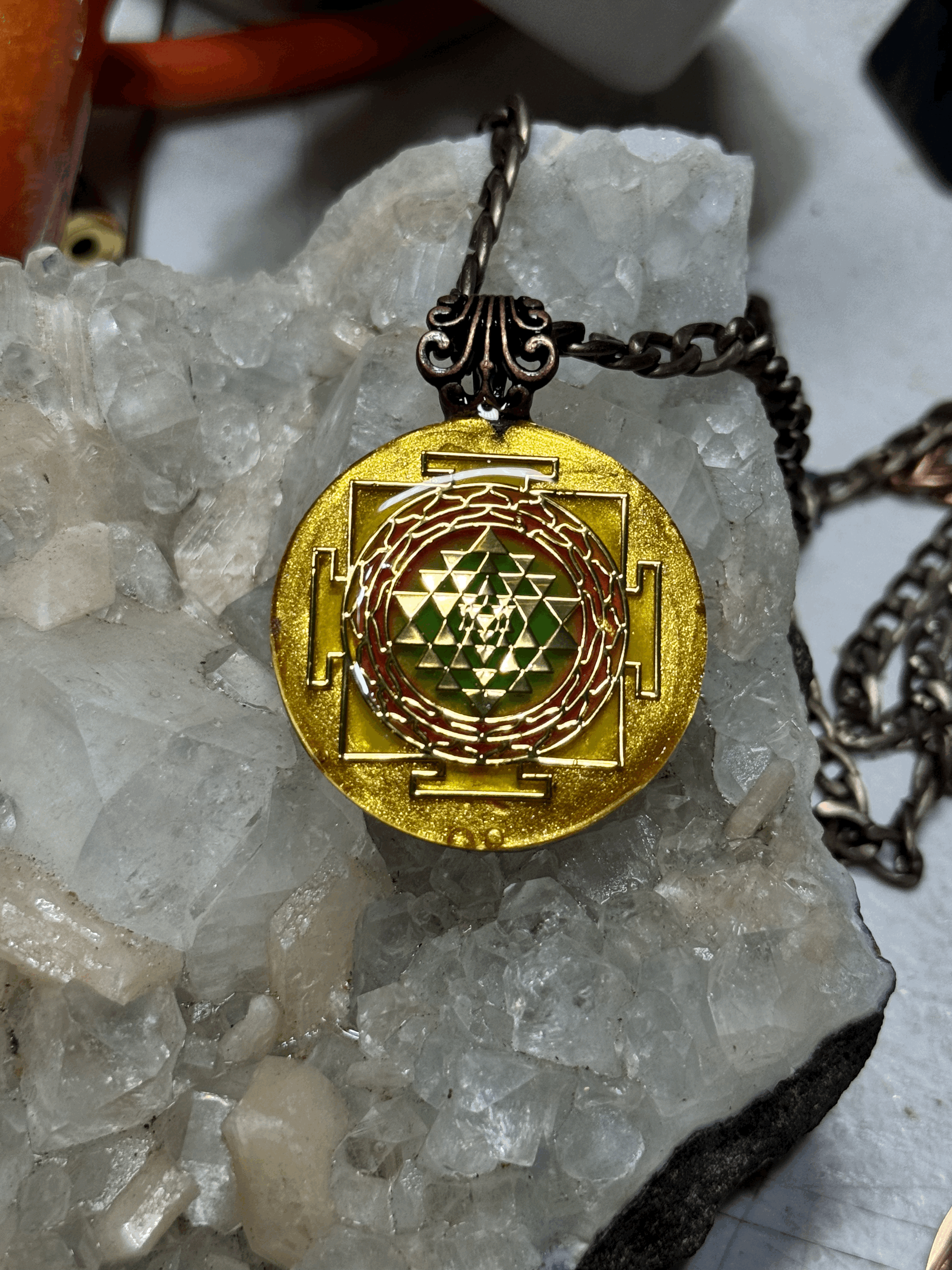 Orgonite Sri Yantra Pendant
