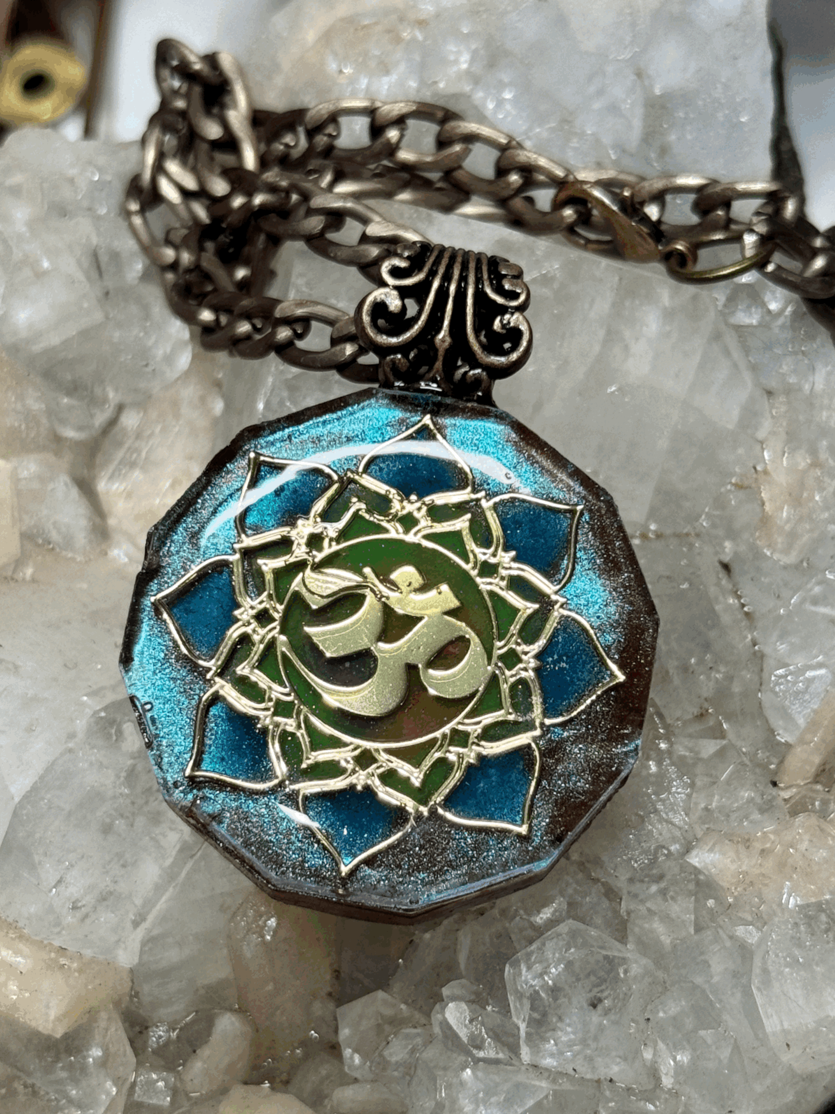 Orgonite Om Pendant