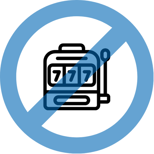 Pictogram for no-gambling machine