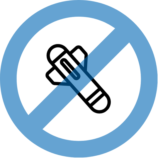 Pictogram for no lethal weapons
