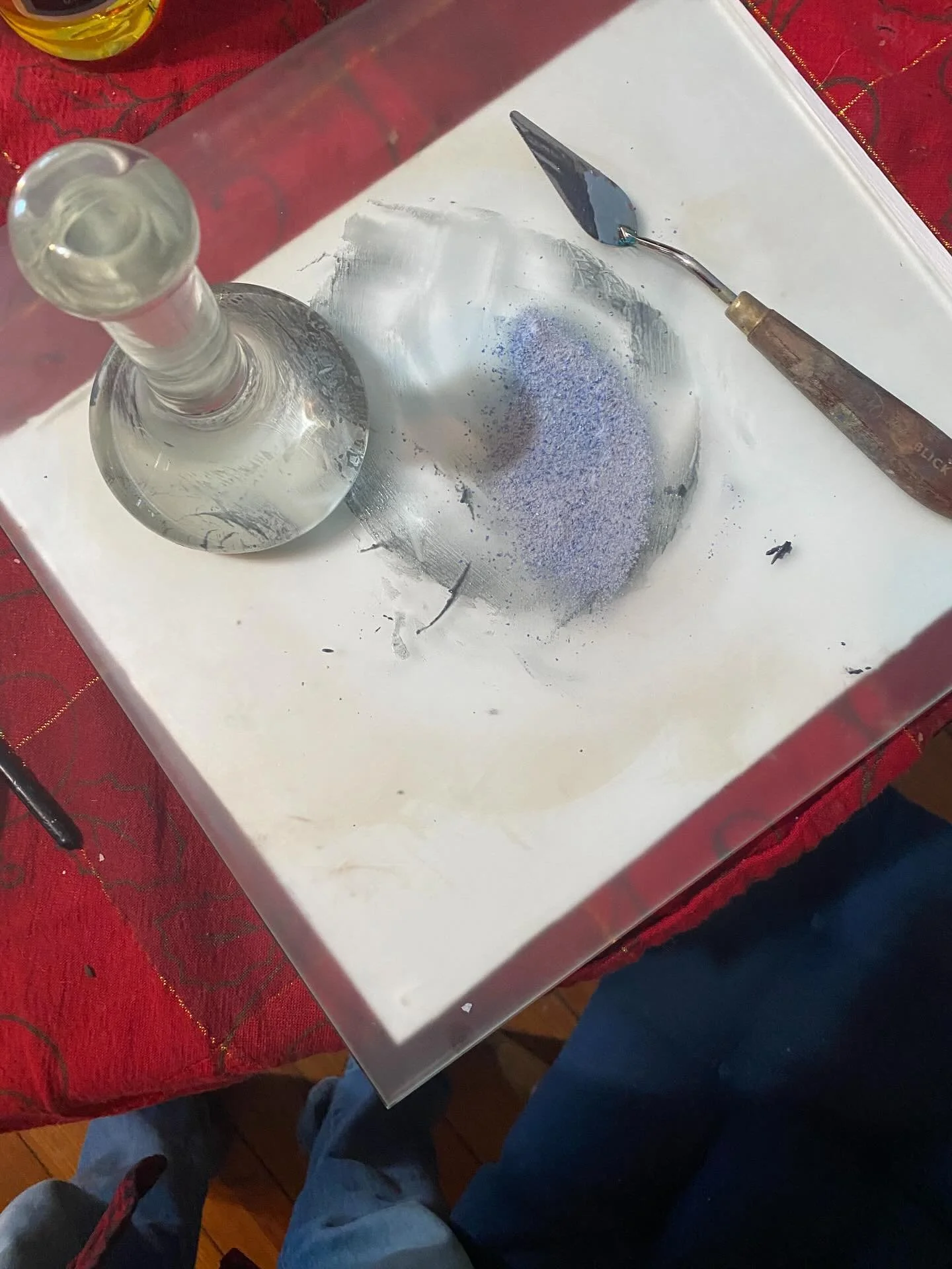 Making lapis lazuli blue is guaranteed to chase away any winter blues!