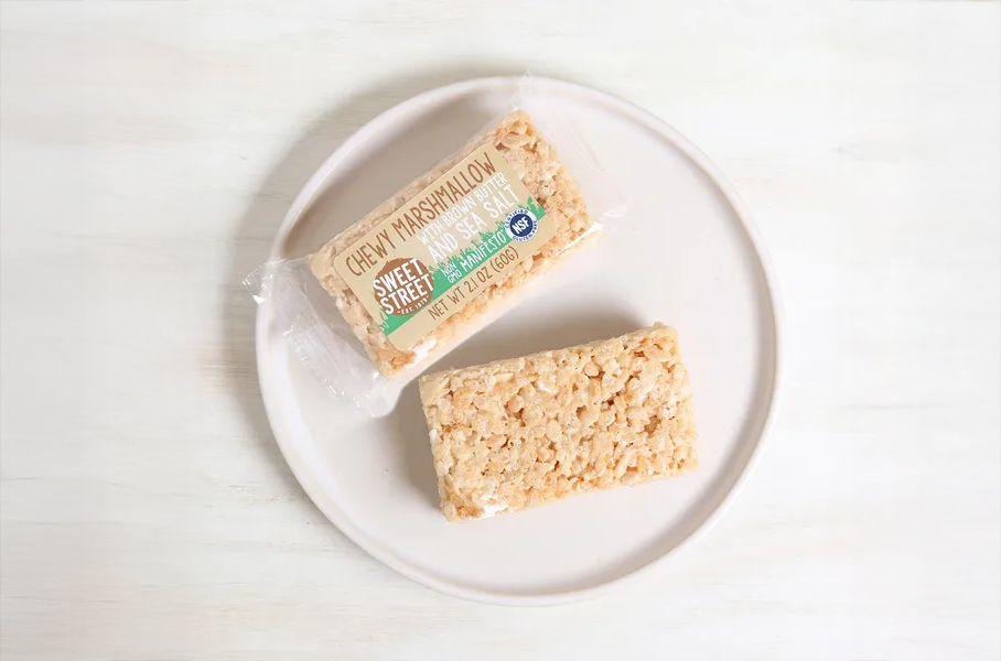 Marshmallow rice crispy treat