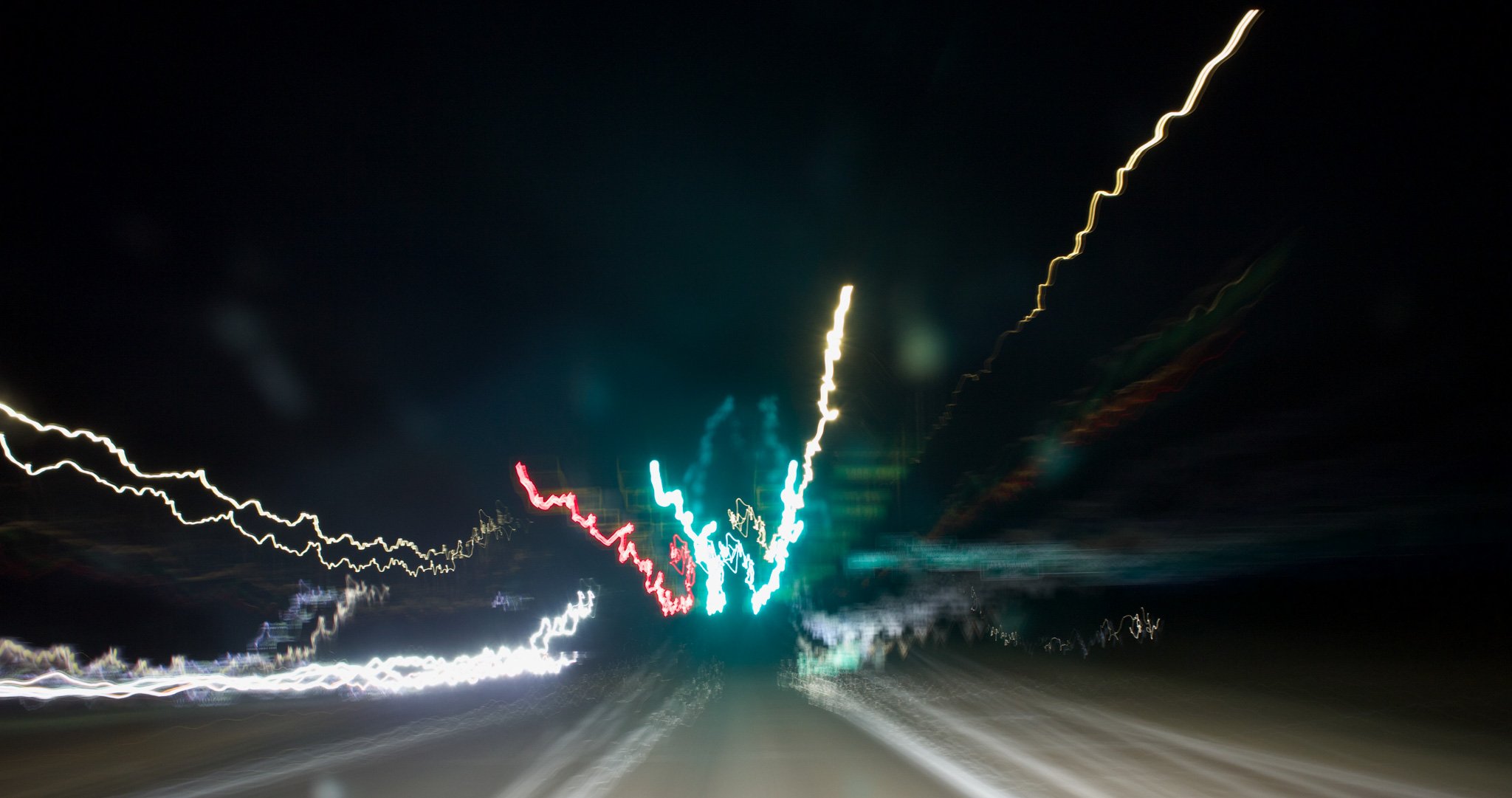 osmic Drive, an abstract long-exposure fine-art photograph by Andrew Hersey