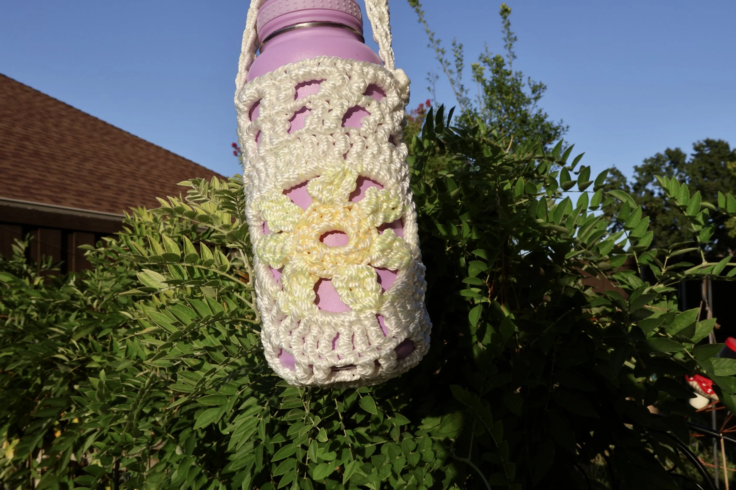Sunflower water bottle holder