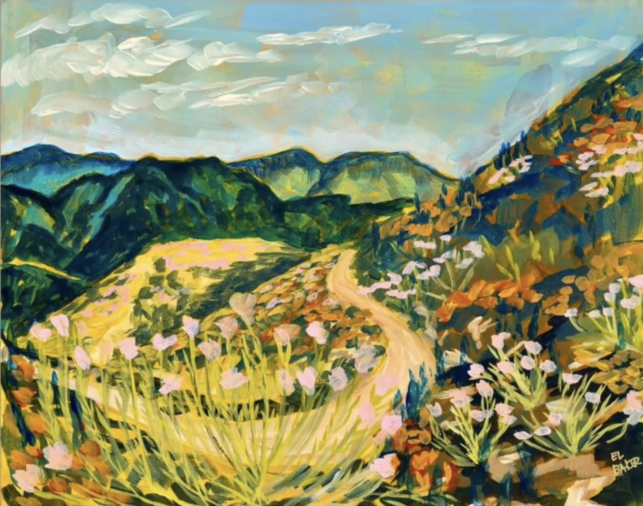 San Gabriel Mountains by Eleanor Baker