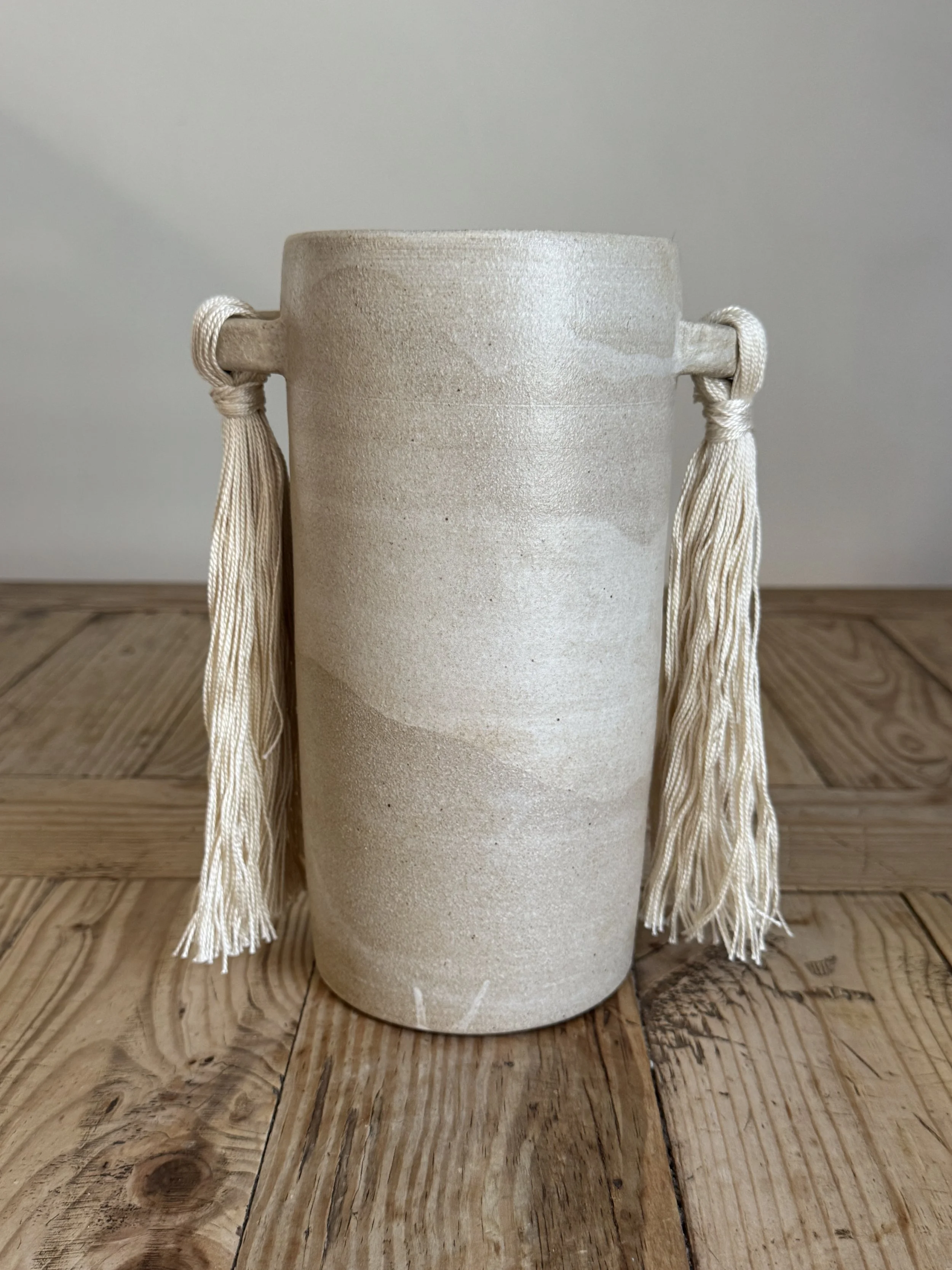 Ceramic Tassel Vase #2 by Bettina Chow