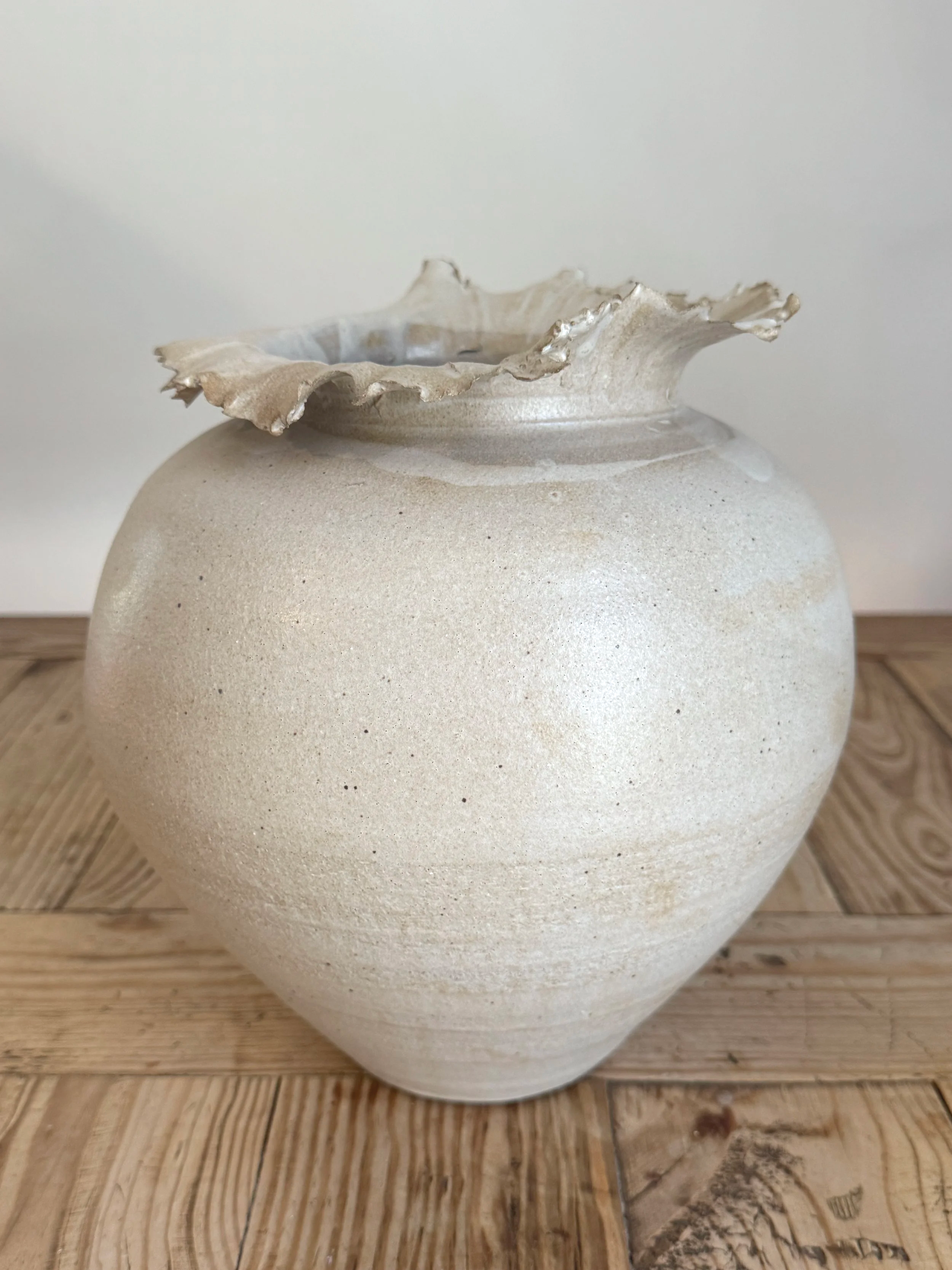 White Petal Vessel by Bettina Chow