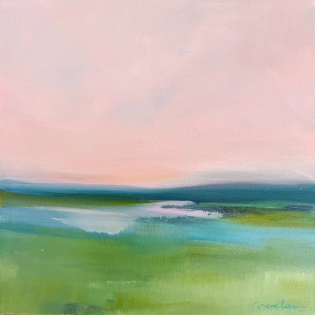 The Evening's Pink Lullaby by N. Padte