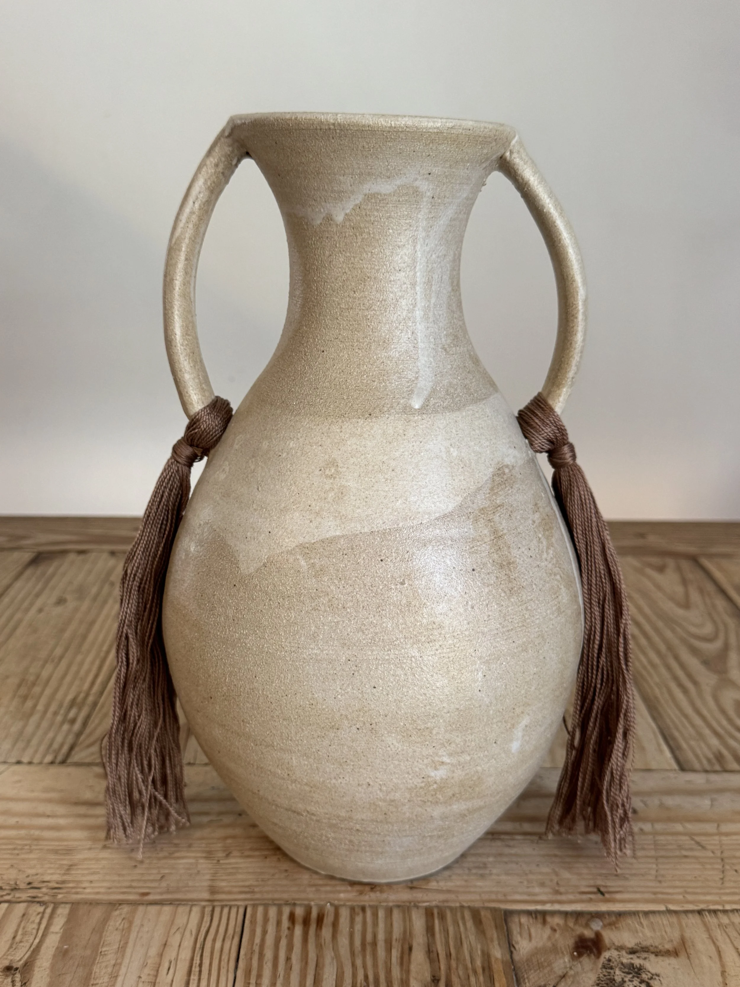 Ceramic Tassel Urn #5 by Bettina Chow