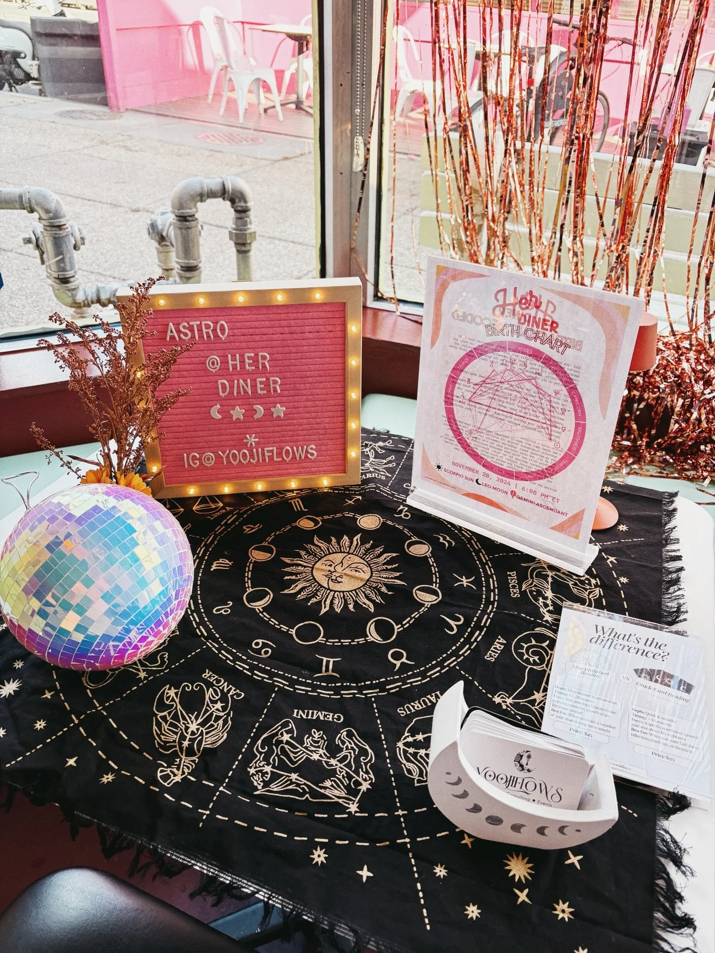 I had the best time celebrating @herdinerdc first birthday last week! 🎂💞 

to celebrate, I prepared Her Diner&rsquo;s official birth chart! Did you know? Just like every living being has a birth and thus a birth chart, so do businesses, organizatio