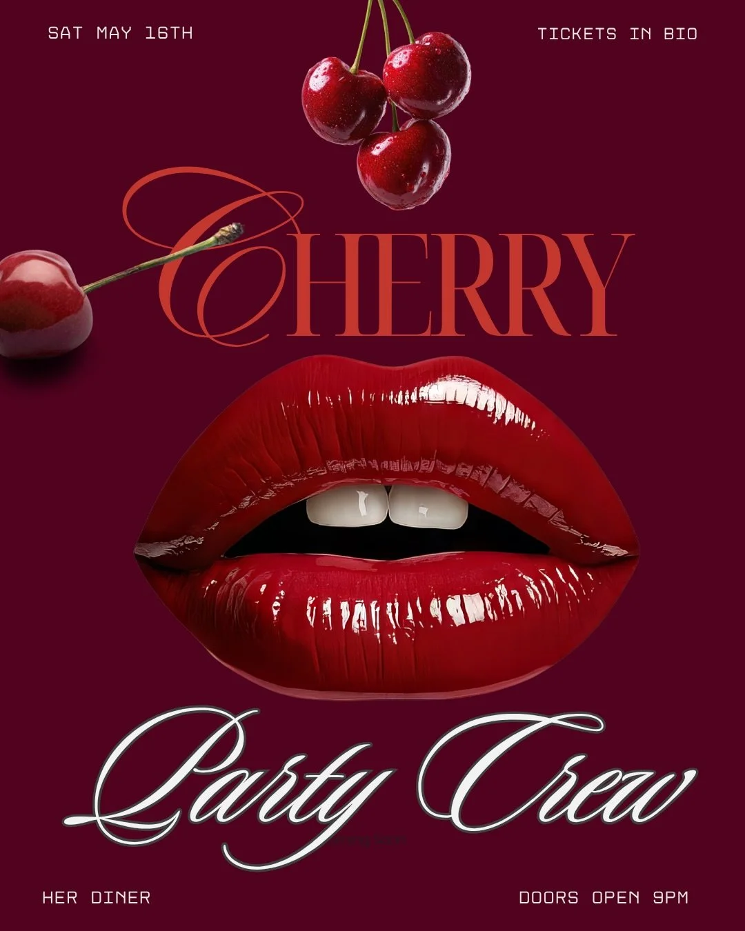 Are you ready?! 🍒✨

Four forces coming together to bring you the sweetest sapphic club night coming to your favorite diner! 𝓒𝓱𝓮𝓻𝓻𝔂 is a queer club night in partnership with @herdinerdc @thatguymaddie @yoojiflows &amp; @mixtape.sapphics built b