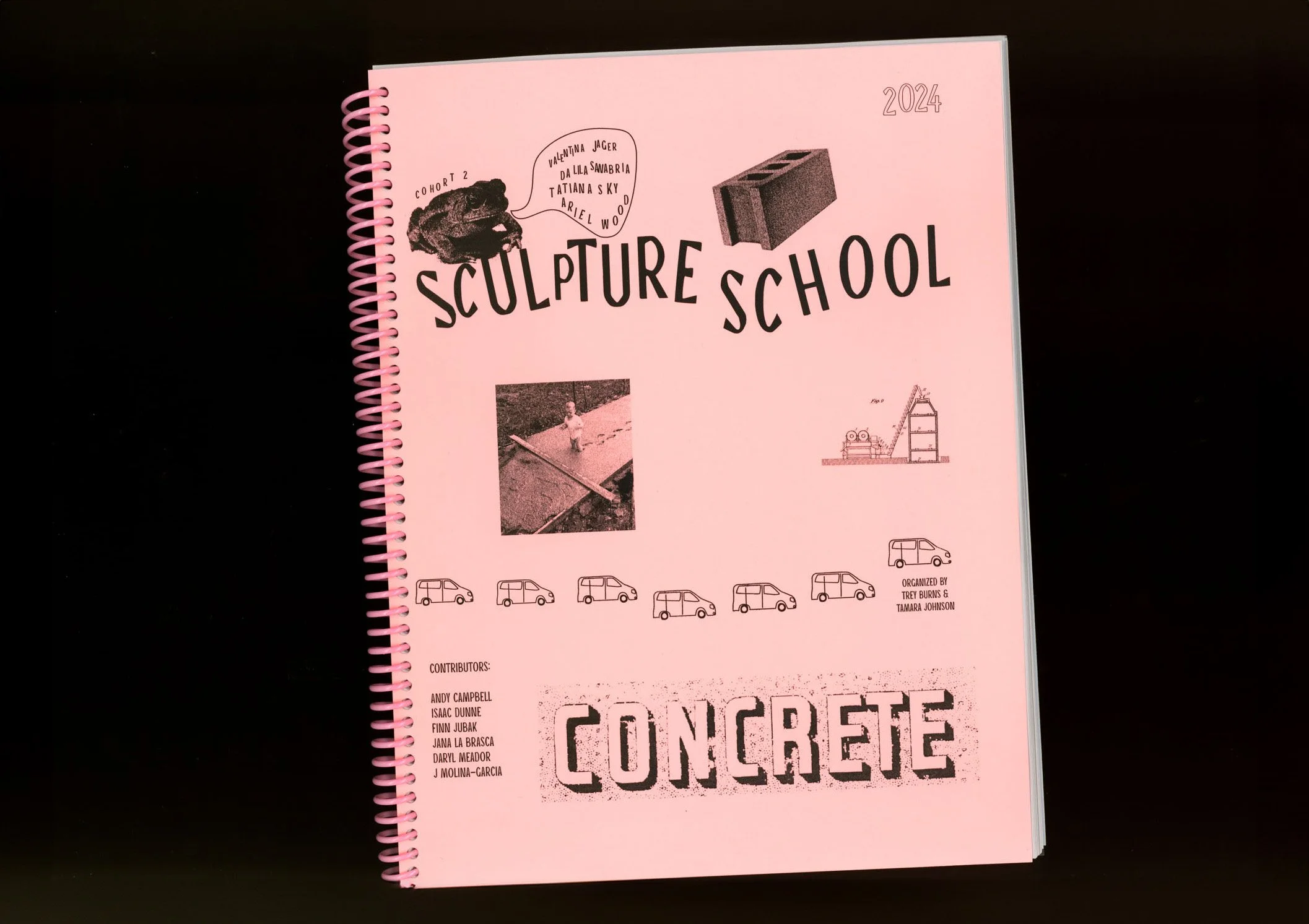 Sculpture School: Concrete Reader, collaboration with Trey Burns