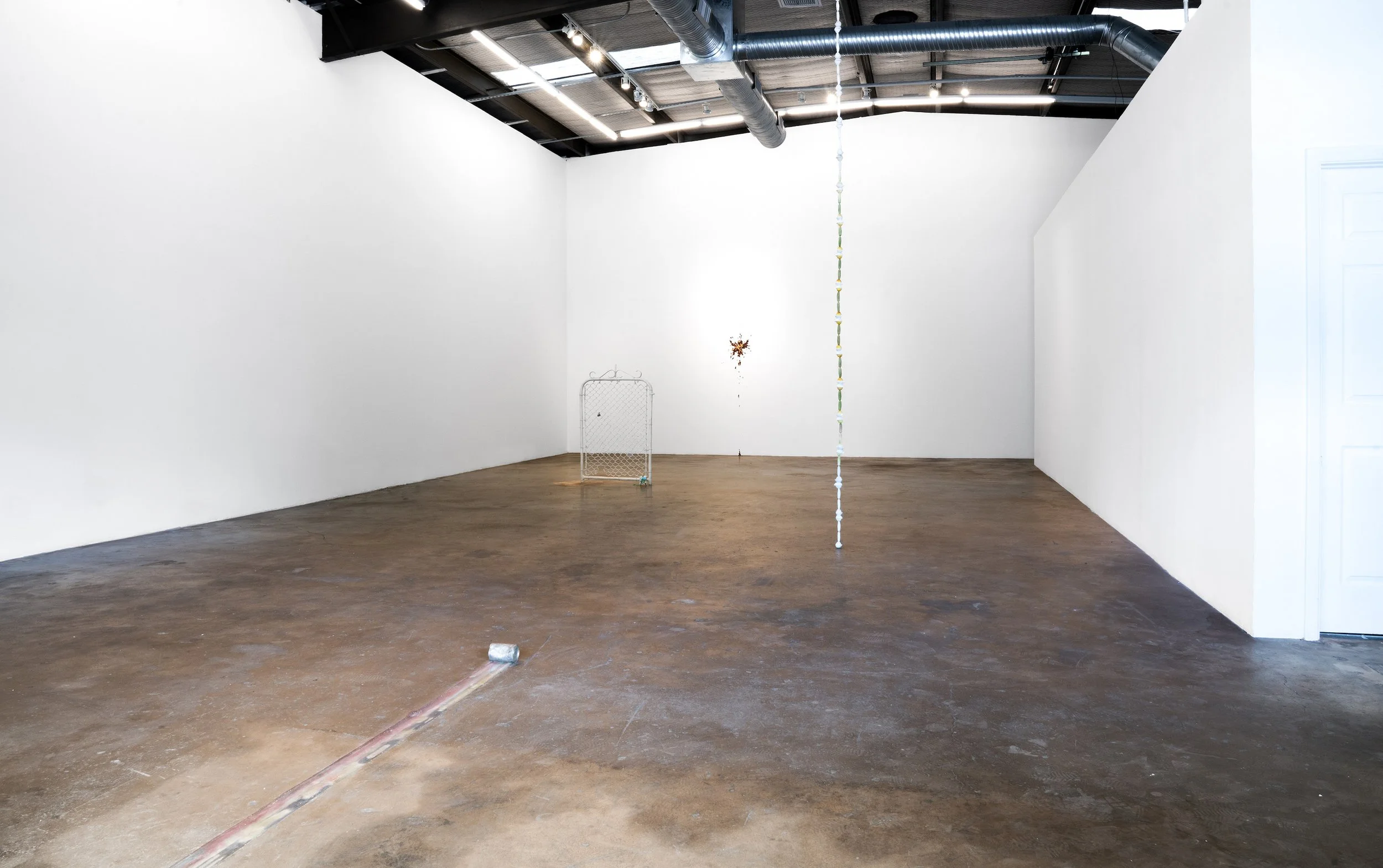 How to Fold a Fitted Sheet (installation view), 2020. ex ovo projects, Dallas, TX