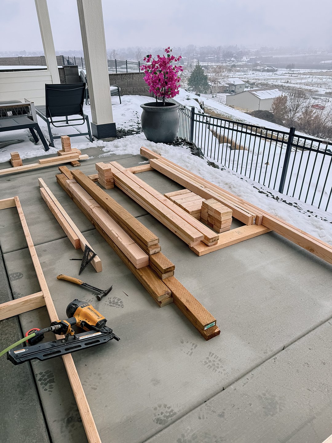 Sustainable material lumber cuts supporting eco craft values.