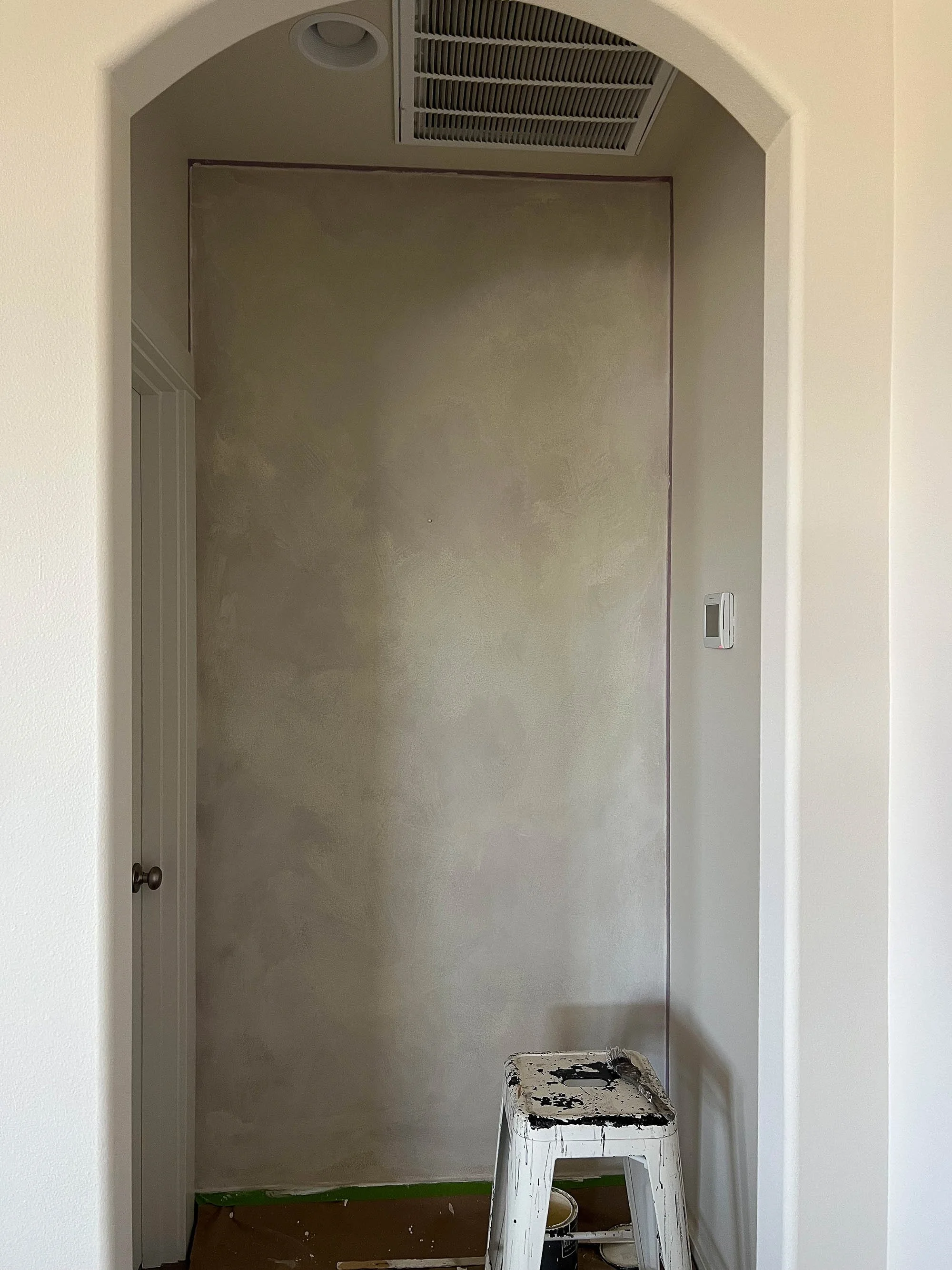 Hallway Limewash Accent Walls | Limewashed by Ob