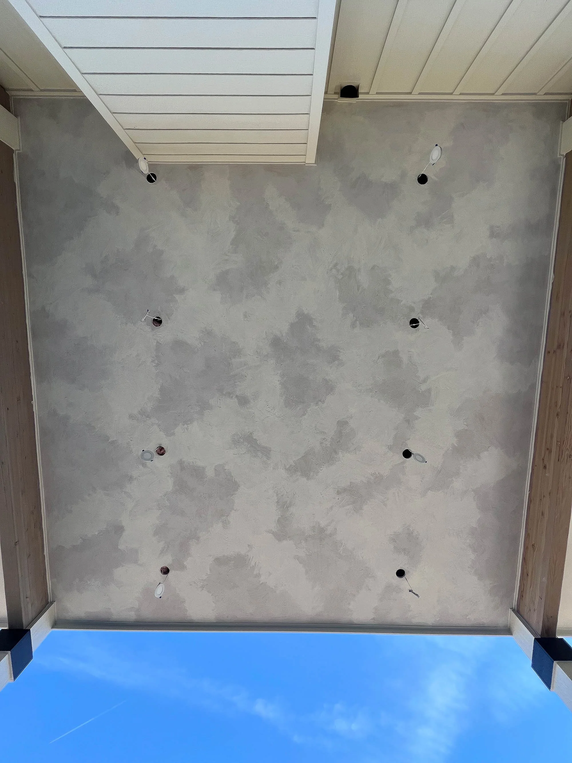 Base Layer and Second Coat Limewashed by Ob Ceiling, Prep Work jpg