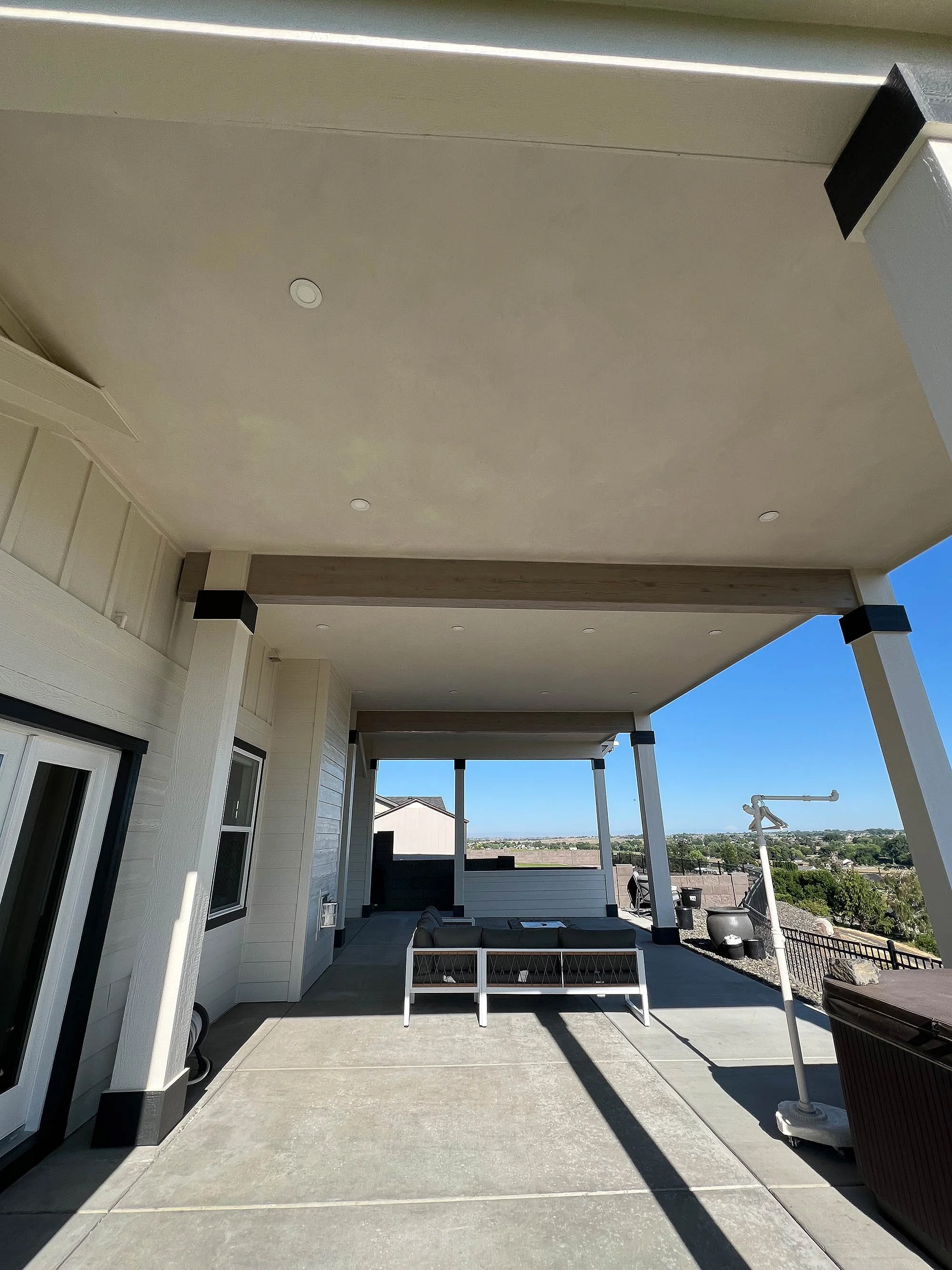 Limewashed Patio Ceiling