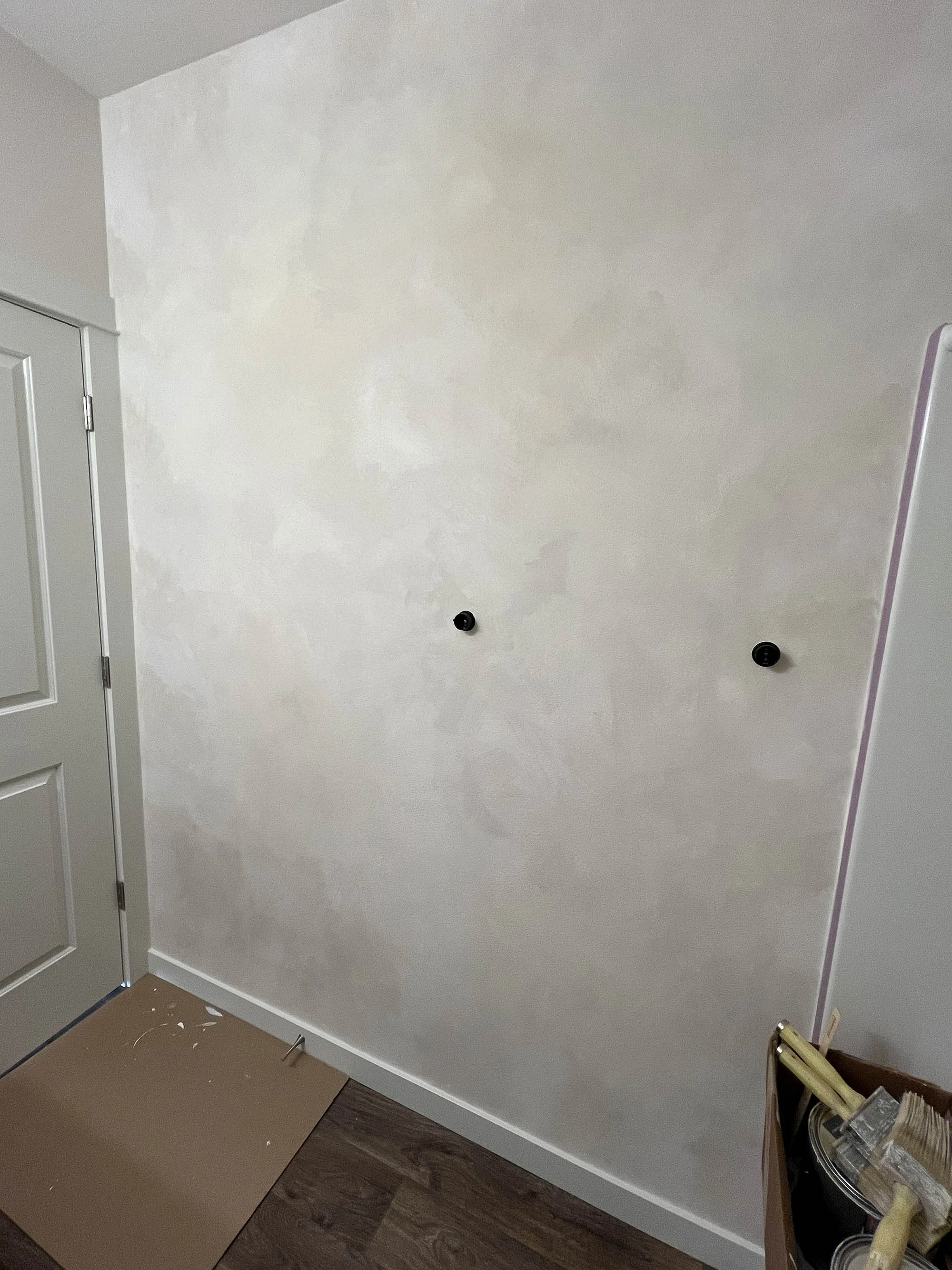 Handcrafted artisan limewash wall in the Tri-Cities, Washington, featuring layered texture and natural movement for a warm, timeless finish