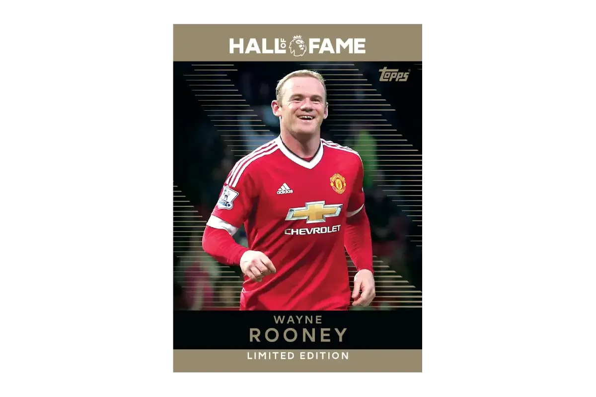 Wayne Rooney Manchester United Hall of Fame Limited Edition card