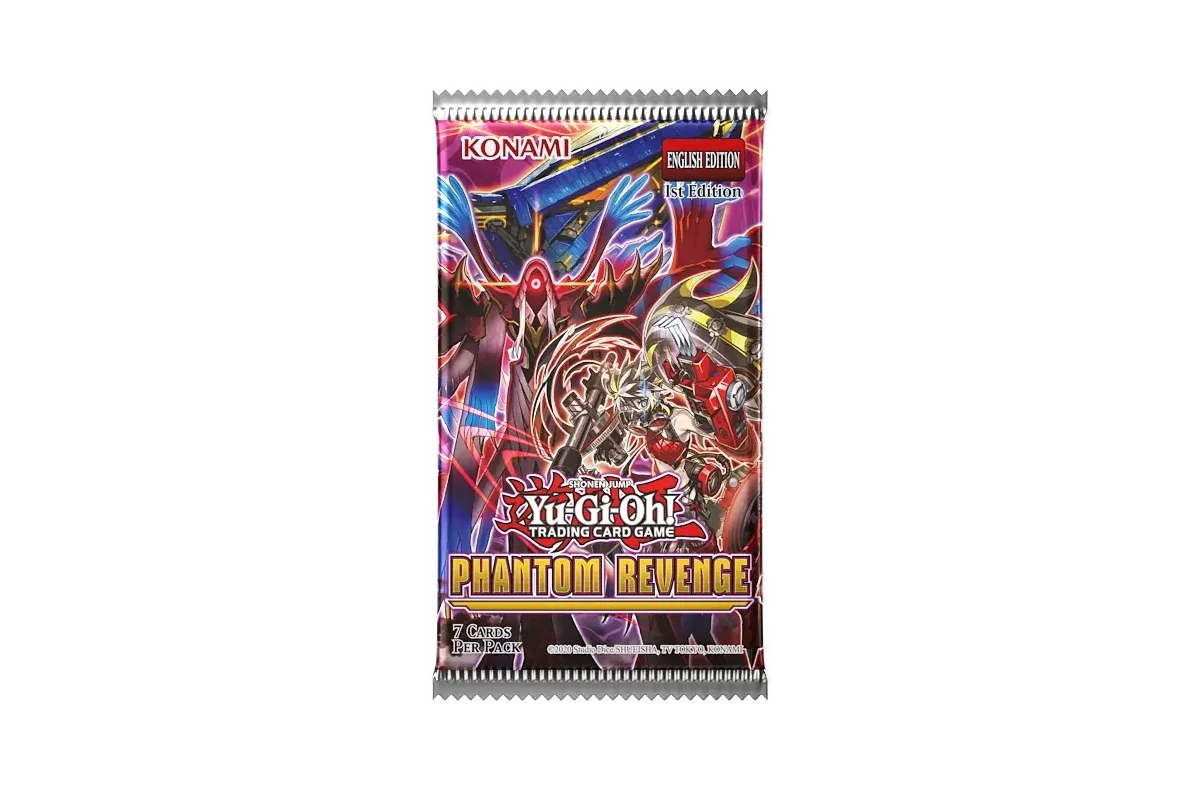 Yu-Gi-Oh! Phantom Revenge booster pack featuring Hecahands Illusion Fusion