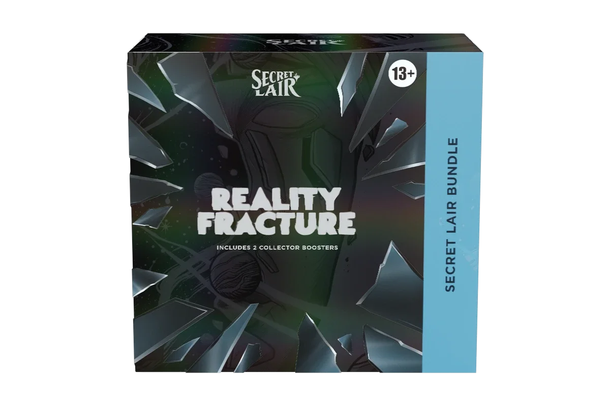 Secret Lair: Reality Fracture bundle box displayed at a front view, sealed