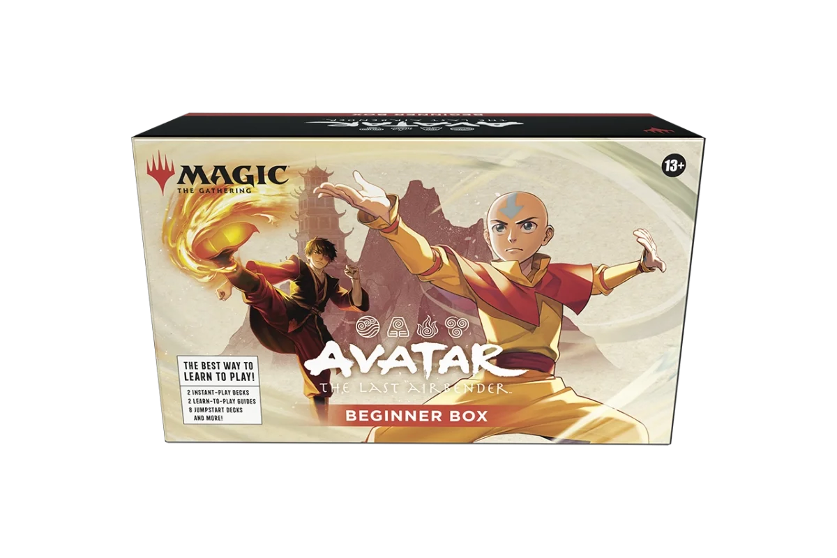 MTG Avatar: The Last Airbender Beginner Box front view showing Aang and zuko