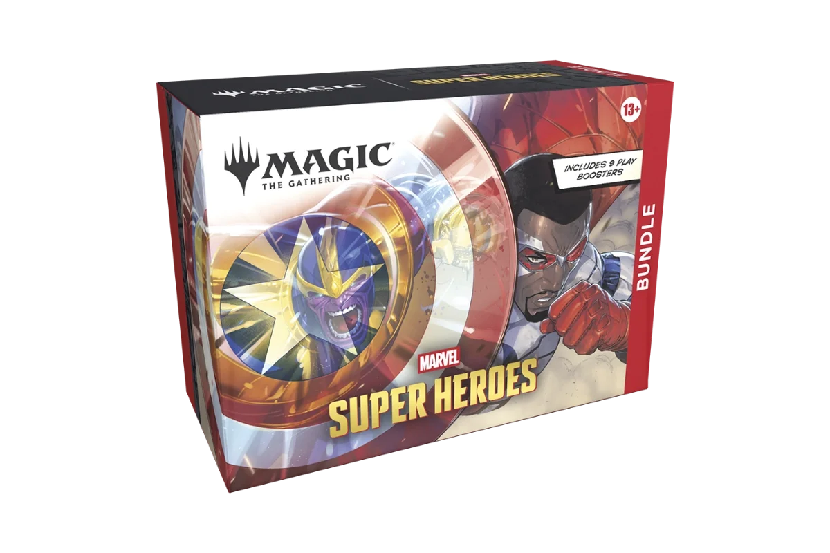 Magic: The Gathering Marvel Super Heroes Bundle showing left side with Thanos artwork