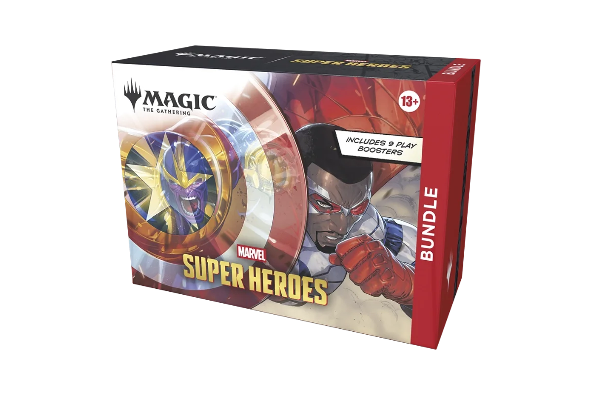 Magic: The Gathering Marvel Super Heroes Bundle showing right side with Falcon artwork