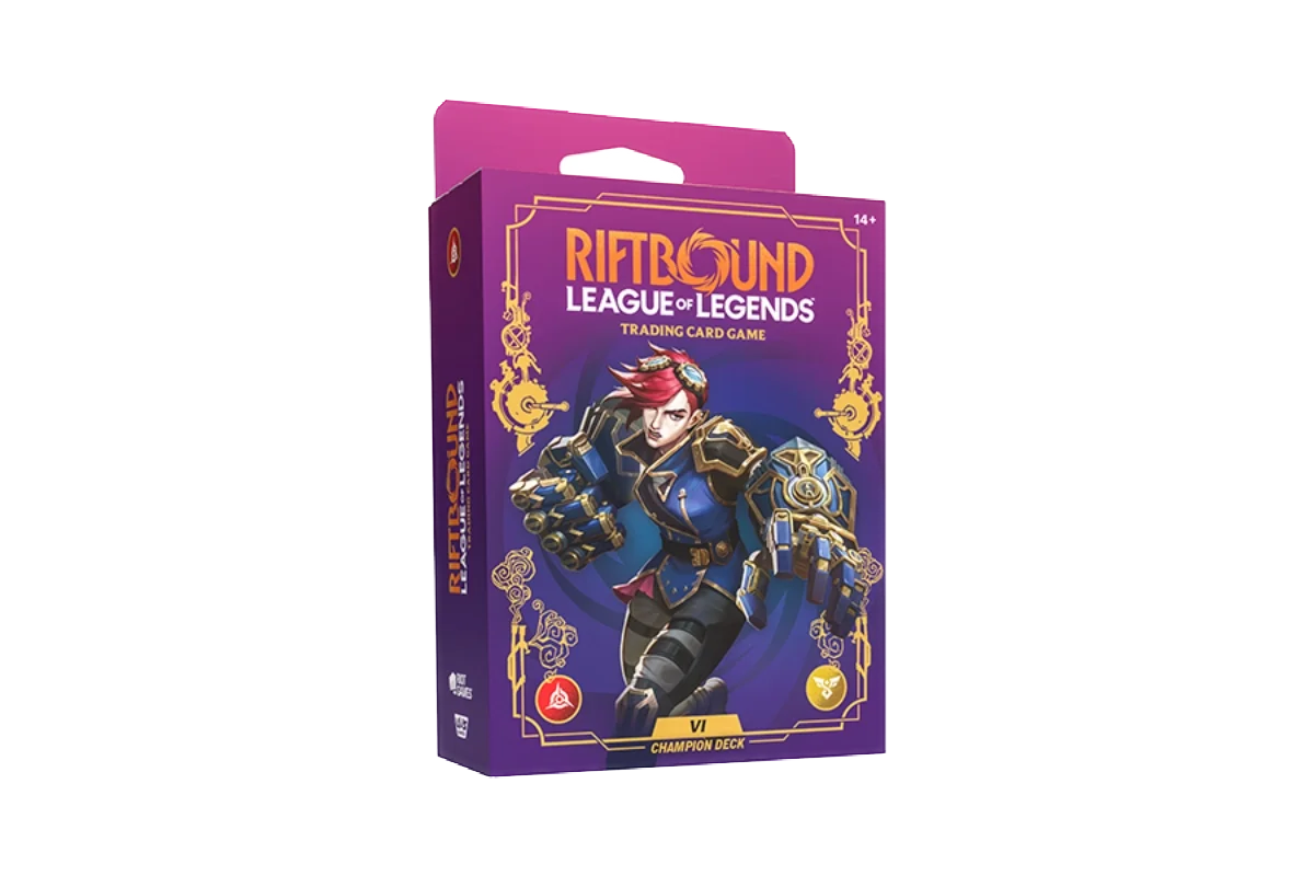 Riftbound League of Legends TCG Set 3 The Unleashed Champion Deck featuring Vi