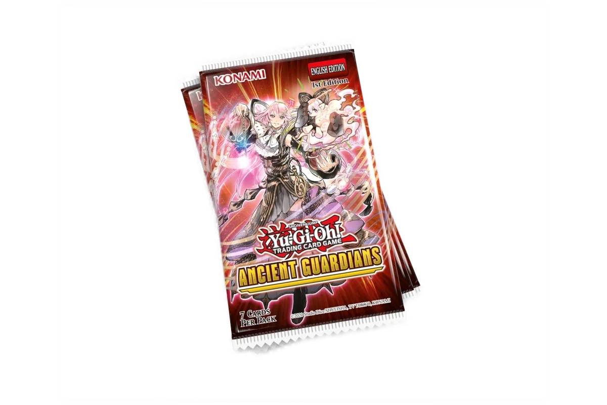 Yu-Gi-Oh! Ancient Guardians booster pack featuring Solfachord archetype artwork