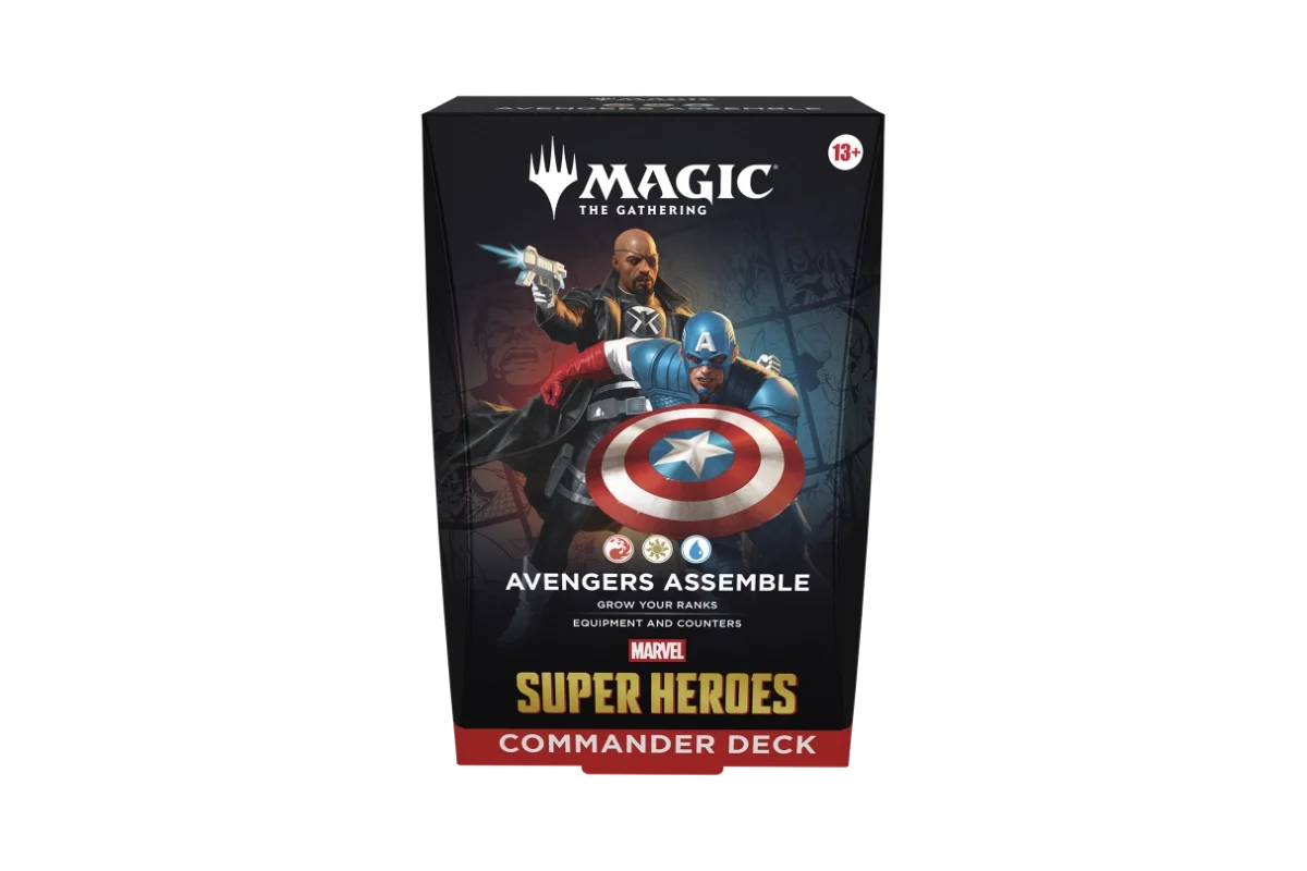 Magic: The Gathering Marvel Super Heroes Commander Deck Avengers Assemble featuring Captain America and Nick Fury